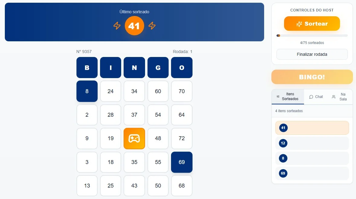 Sala de Bingo Online no OfficeParty